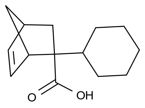 2-Phenylbicyclo[2.2.1]hept-5-ene-2-carboxylic Acid结构式
