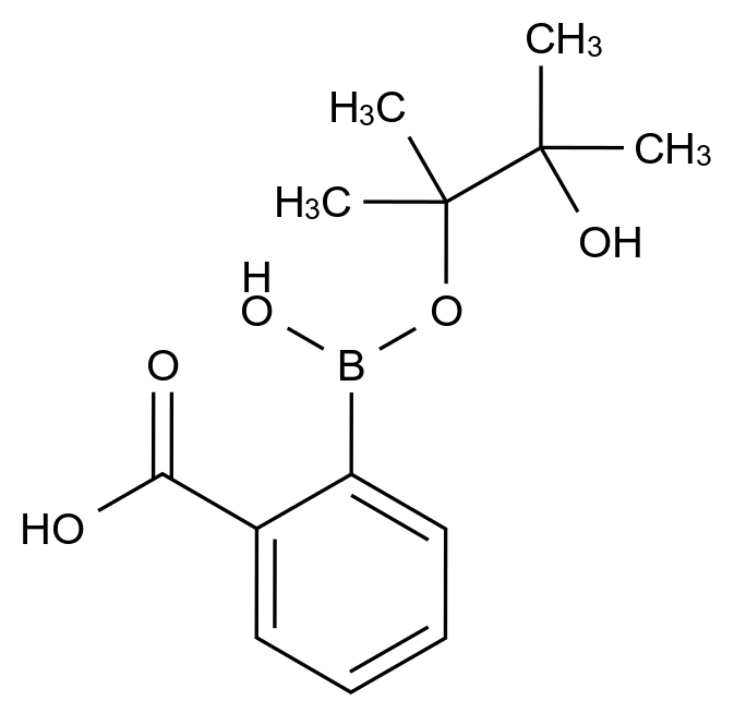 2-羧基苯硼酸频哪醇酯结构式