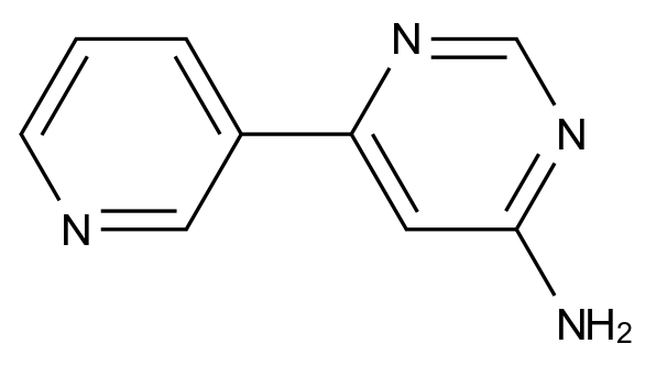 6-(Pyridin-3-yl)pyrimidin-4-amine结构式