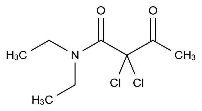 N,N-Diethyldichloroacetoacetamide结构式