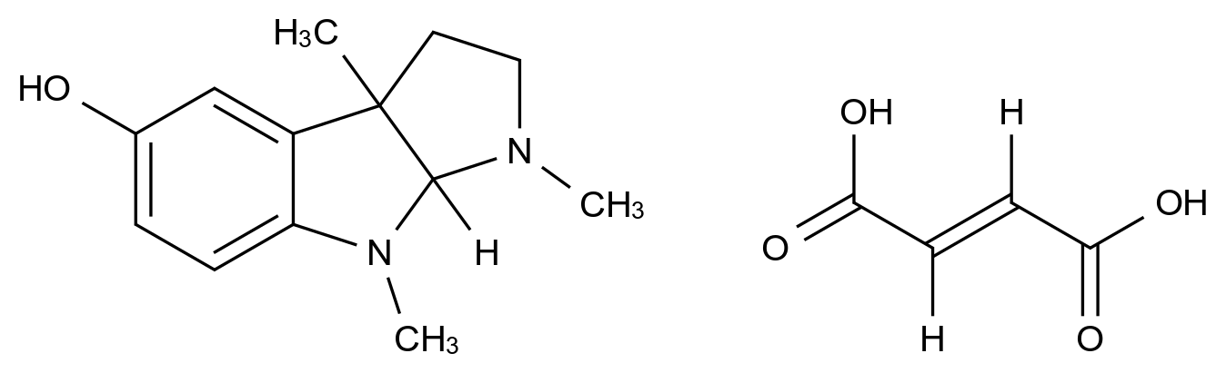(-)-Eseroline Fumarate Salt结构式