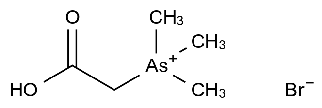(Carboxymethyl)trimethylarsonium bromide结构式