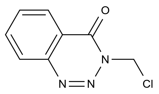 3-(Chloromethyl)benzo[d][1,2,3]triazin-4(3H)-one结构式
