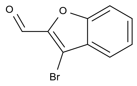 3-bromo-1-benzofuran-2-carbaldehyde结构式