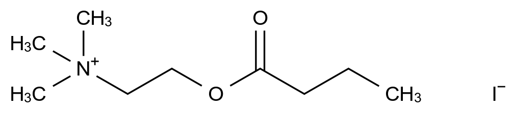 Butyrylcholine (iodide)结构式
