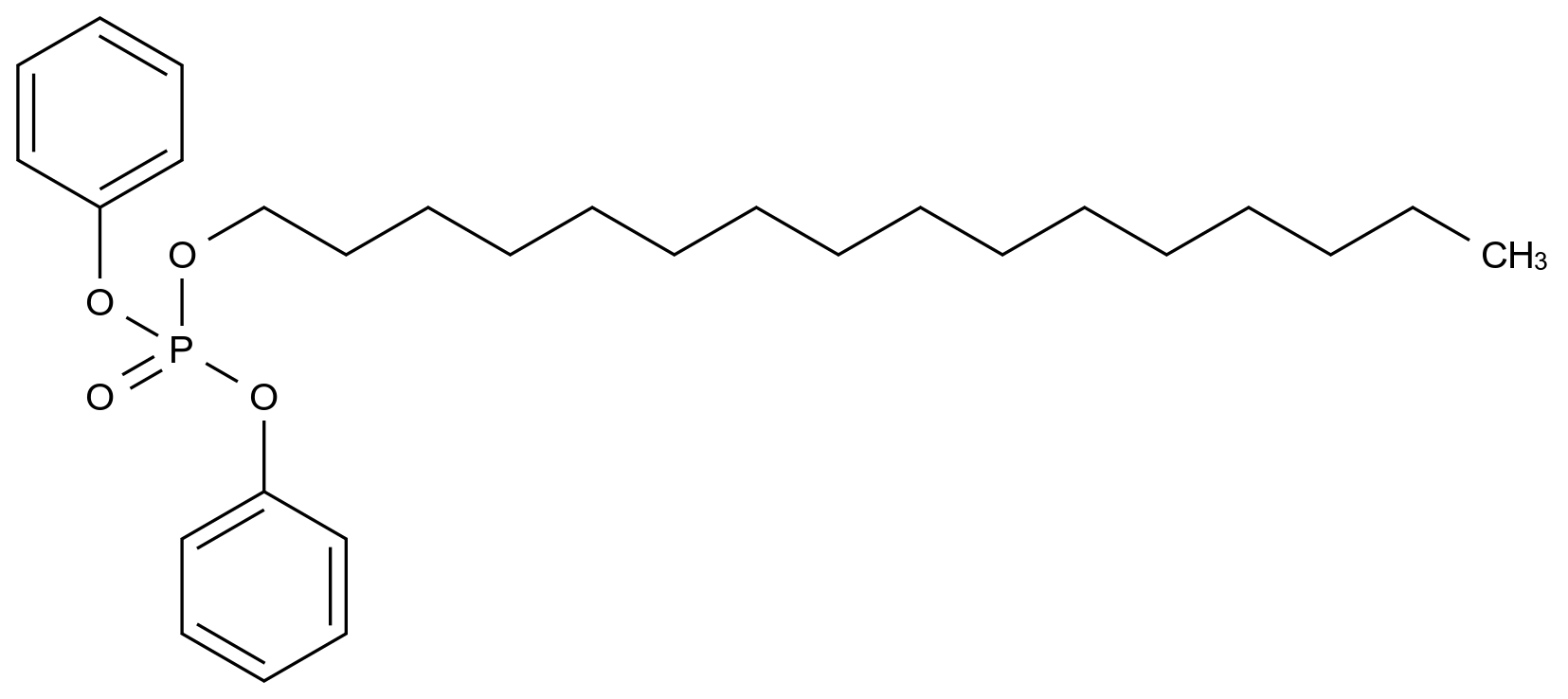 Hexadecyl Diphenyl Phosphate结构式