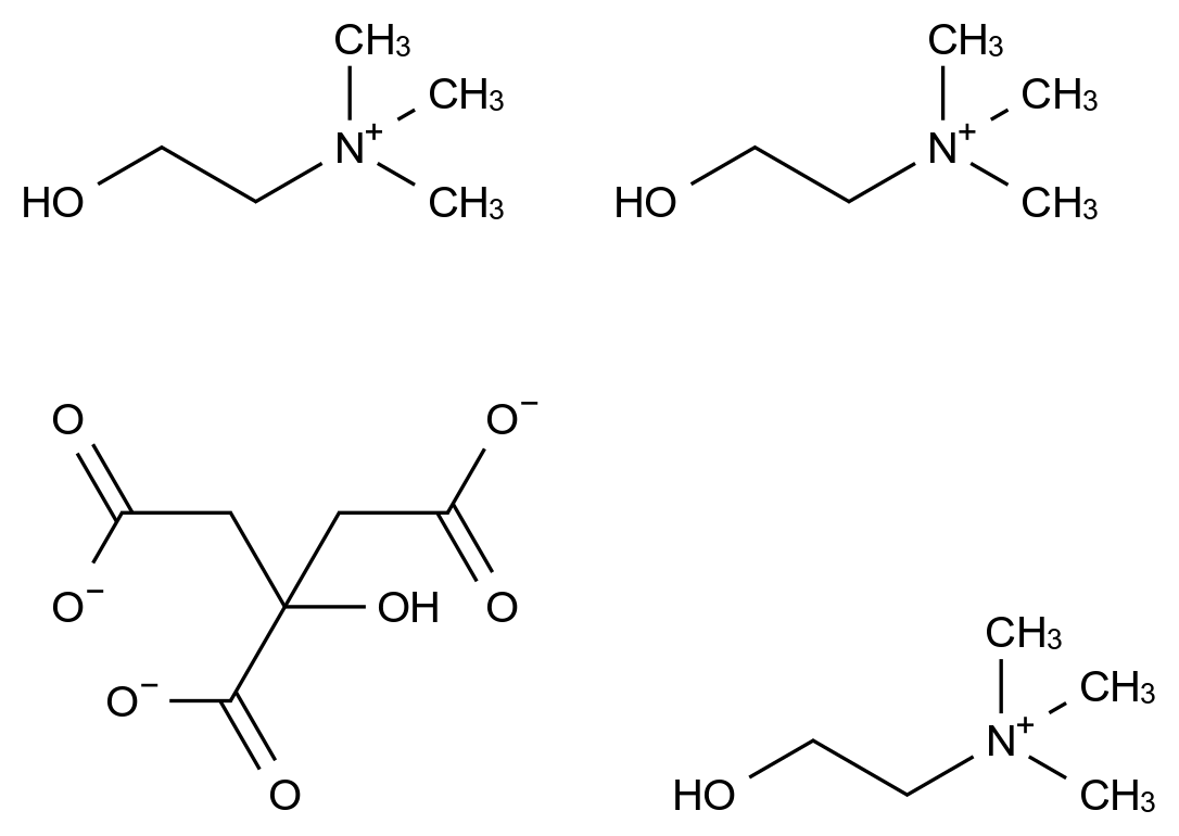柠檬酸毛胆碱结构式