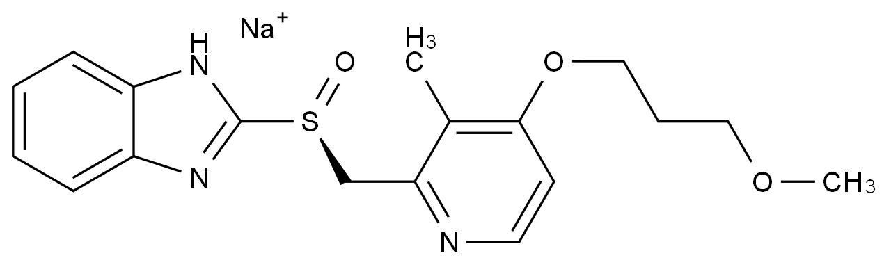 (S)--雷贝拉唑钠盐结构式