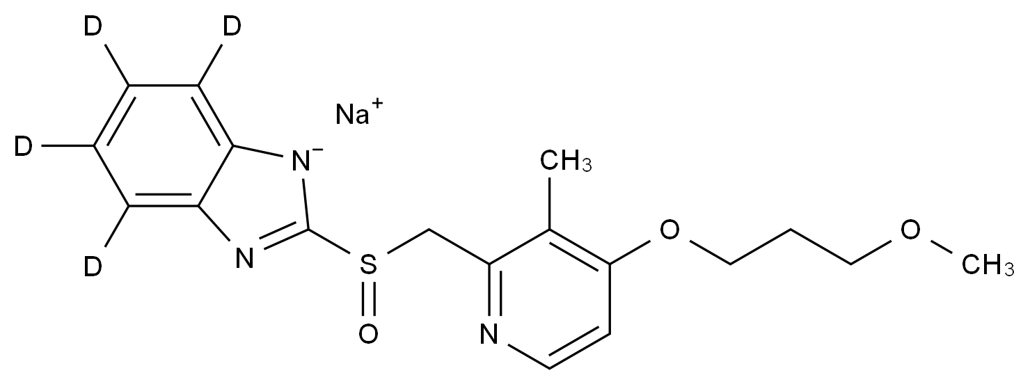 雷贝拉唑-d4钠盐结构式