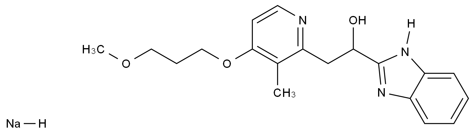 (R)-雷贝拉唑钠结构式