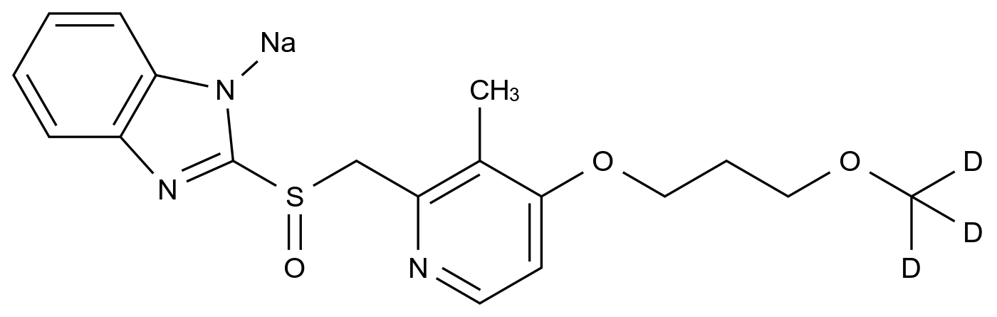 雷贝拉唑-d3钠盐结构式