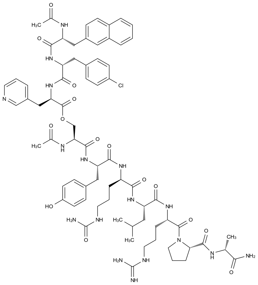 西曲瑞克杂质62结构式