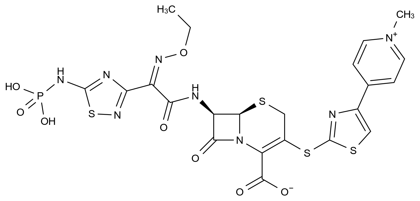 229016-73-3 头孢洛林酯异构体结构式
