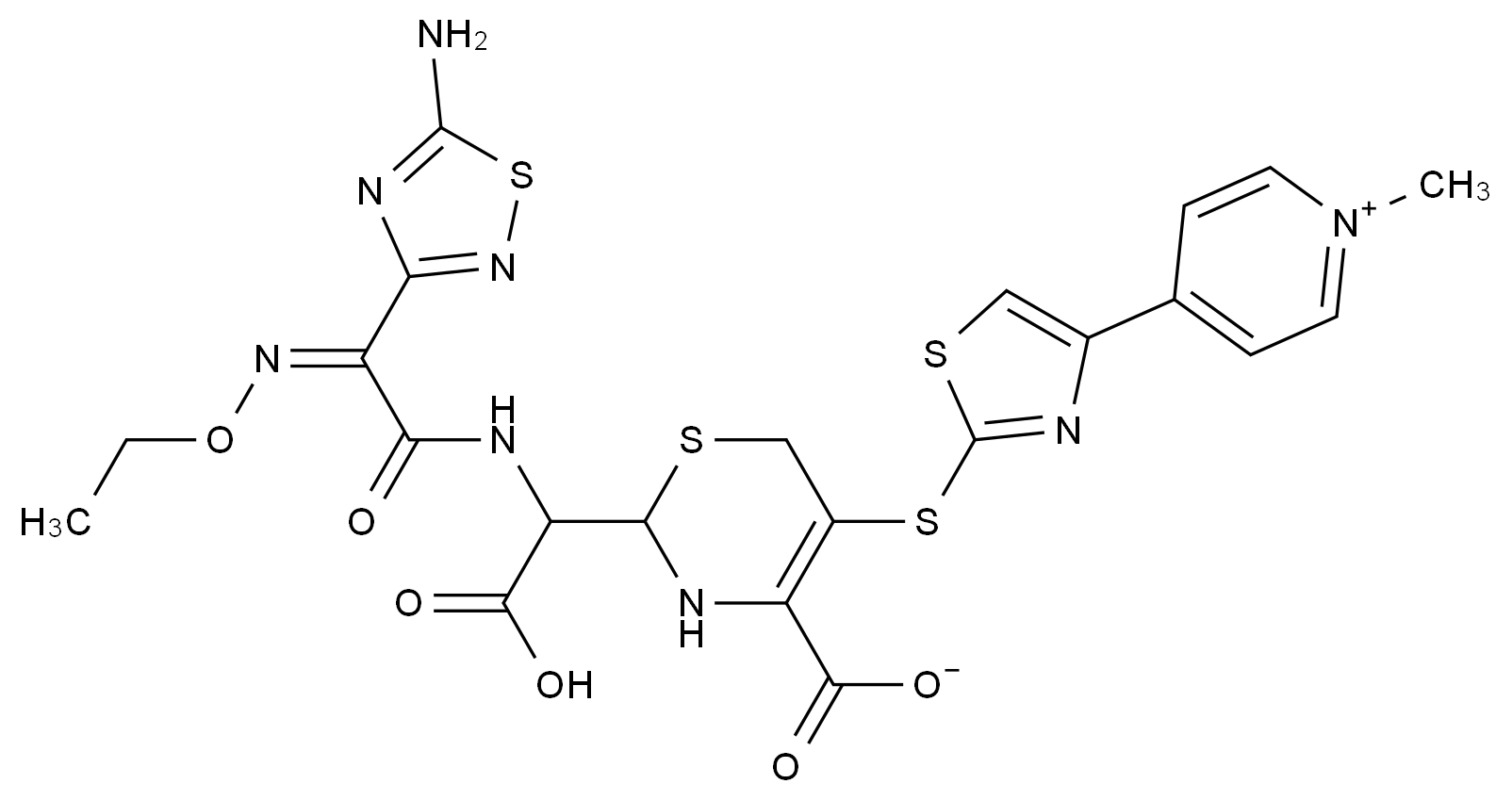 头孢罗膦杂质5结构式
