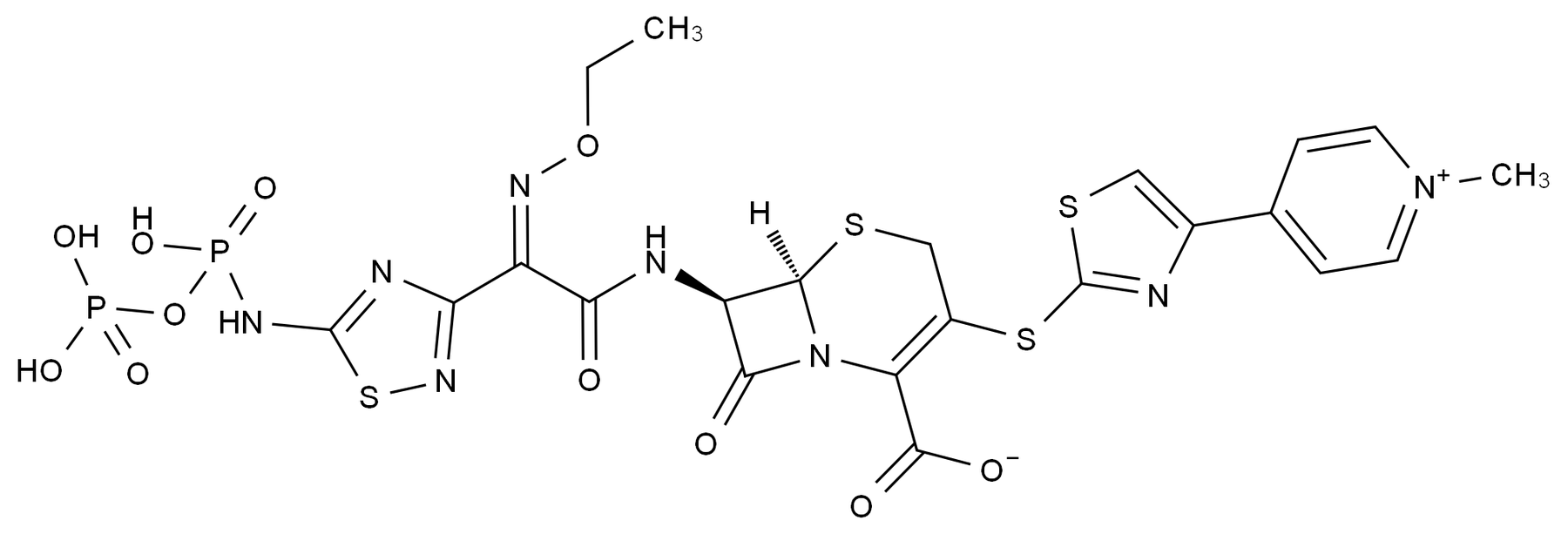 头孢罗膦杂质9结构式