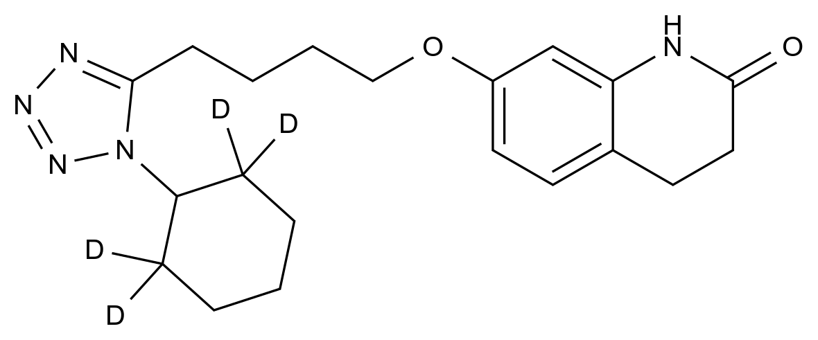 1215541-47-1 西洛他唑-D4结构式
