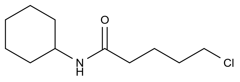 15865-18-6 5-氯-N-环己基戊酰胺结构式