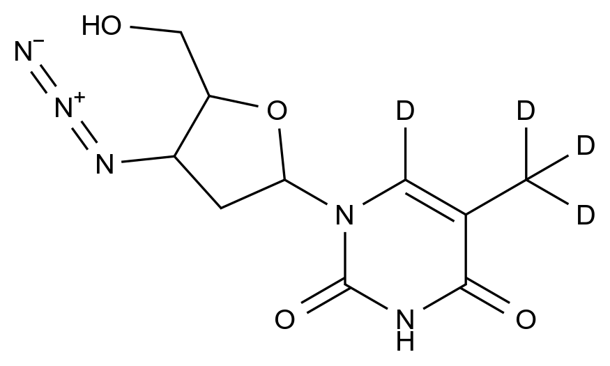 Zidovudine-d4结构式