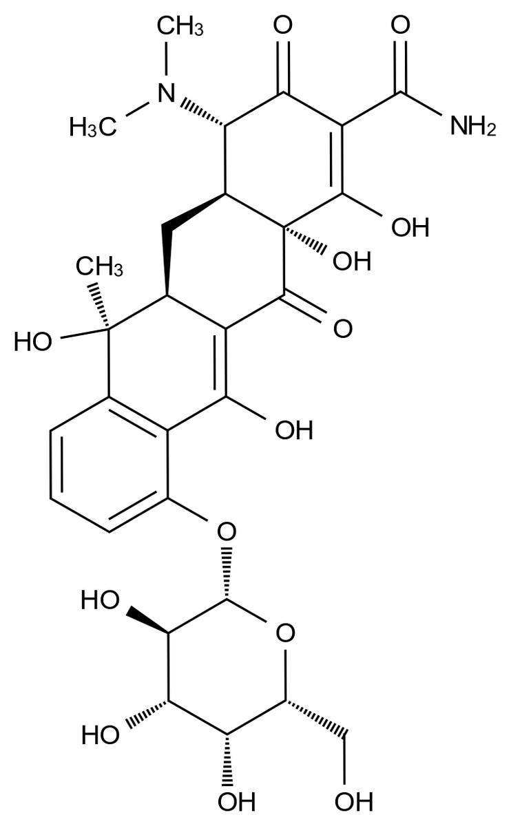 319426-63-6 Tetracycline 10-O-β-D-galactopyranoside结构式