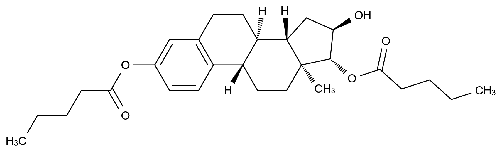 1350468-75-5 (6α,17β)-Estratriol 3,17-Dipentanoate结构式