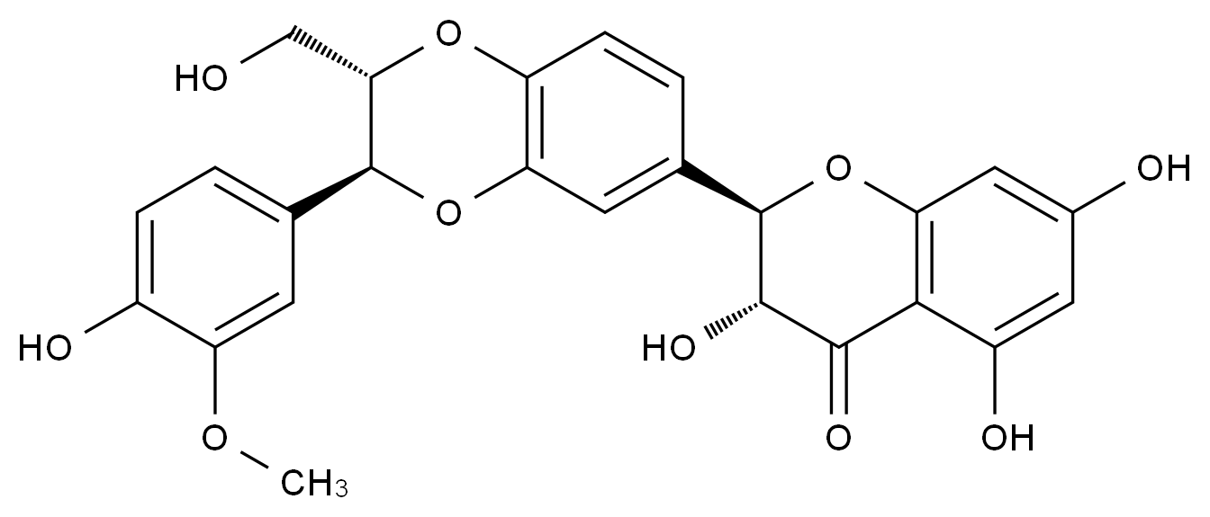 水飞蓟宾B结构式