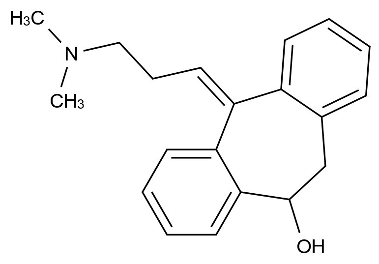 72402-20-1 cis-10-hydroxy amitriptyline结构式