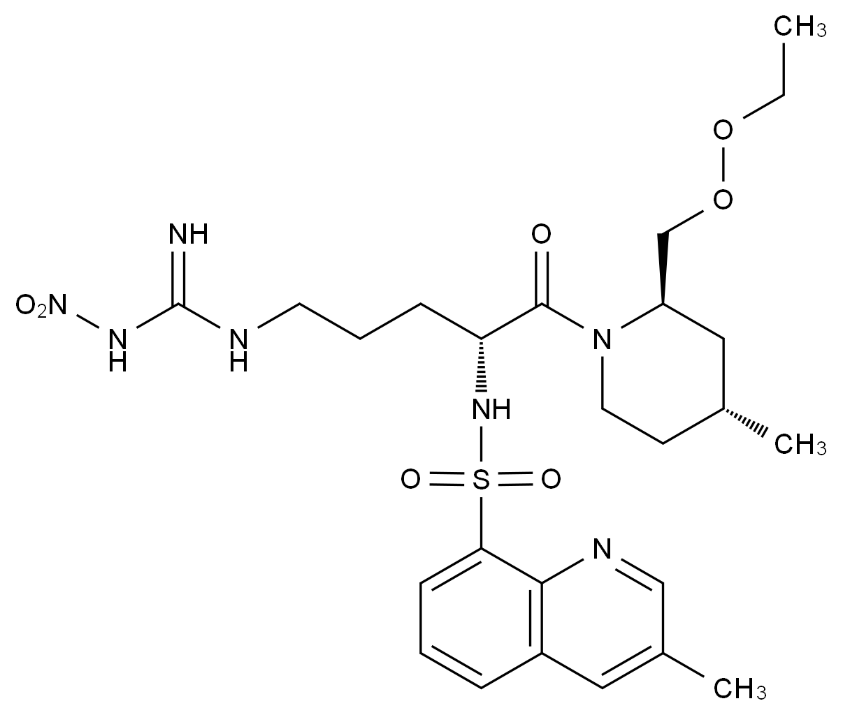阿加曲班杂质56结构式
