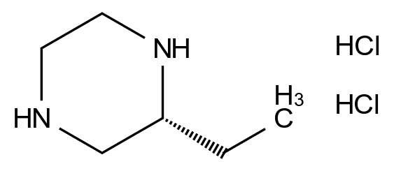 438050-07-8 (R)-2-乙基哌嗪二盐酸盐结构式