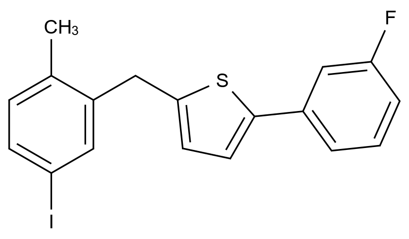 卡格列净杂质80结构式