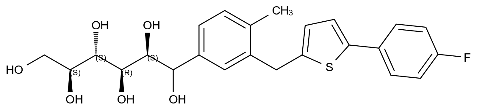 卡格列净杂质87结构式