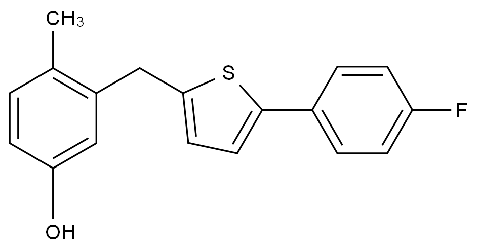 卡格列净杂质4结构式