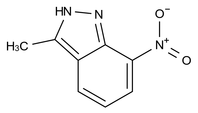 101420-66-0 3-甲基-7-硝基-1H-吲唑结构式