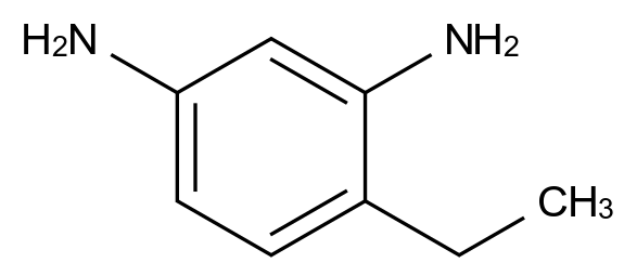 1195-06-8 2,4-二氨基乙苯结构式