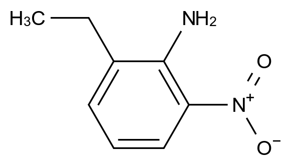 59816-94-3 2-乙基-6-硝基苯胺结构式