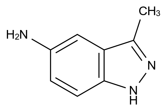 90764-90-2 3-甲基-1H-吲唑-5-胺结构式