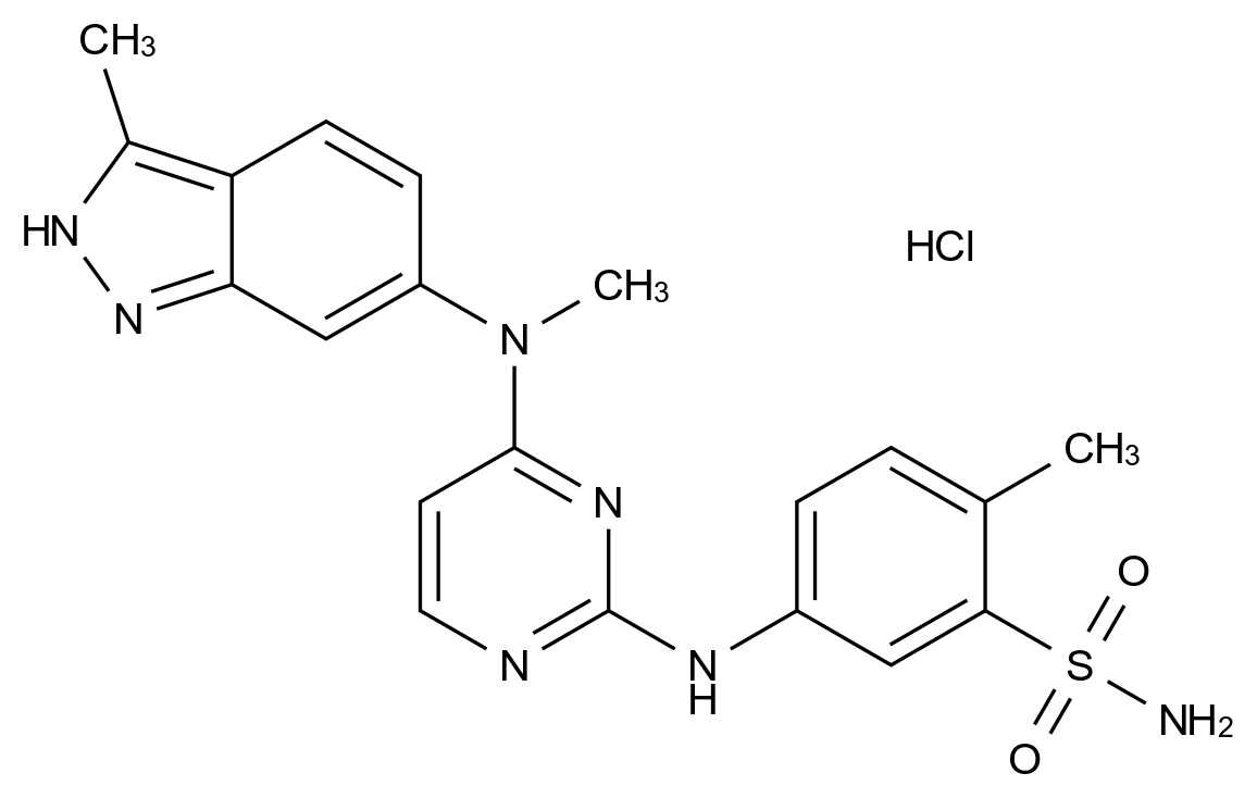 帕唑帕尼杂质64 HCl结构式