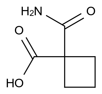 845621-11-6 1-氨甲酰基-环丁基甲酸结构式