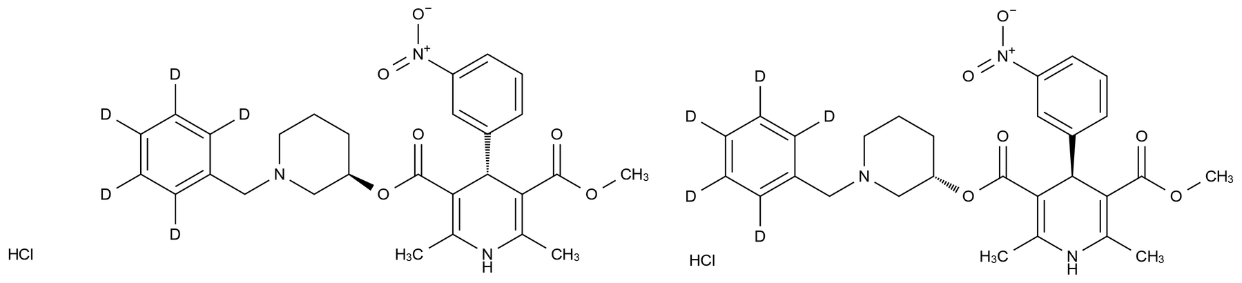 1329633-88-6 rac Benidipine-d5 Hydrochloride结构式