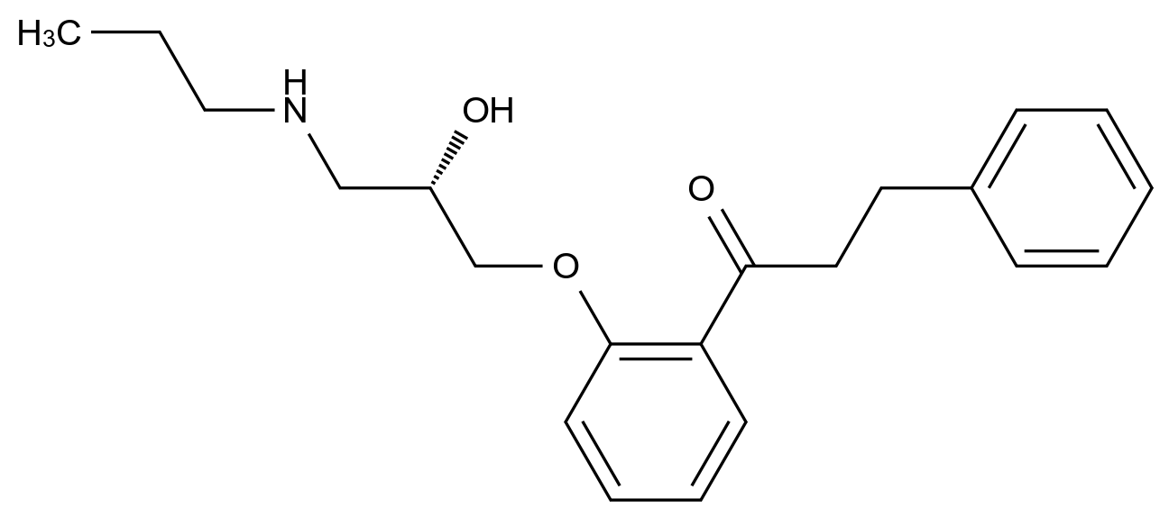 107381-32-8 (S)-Propafenone结构式