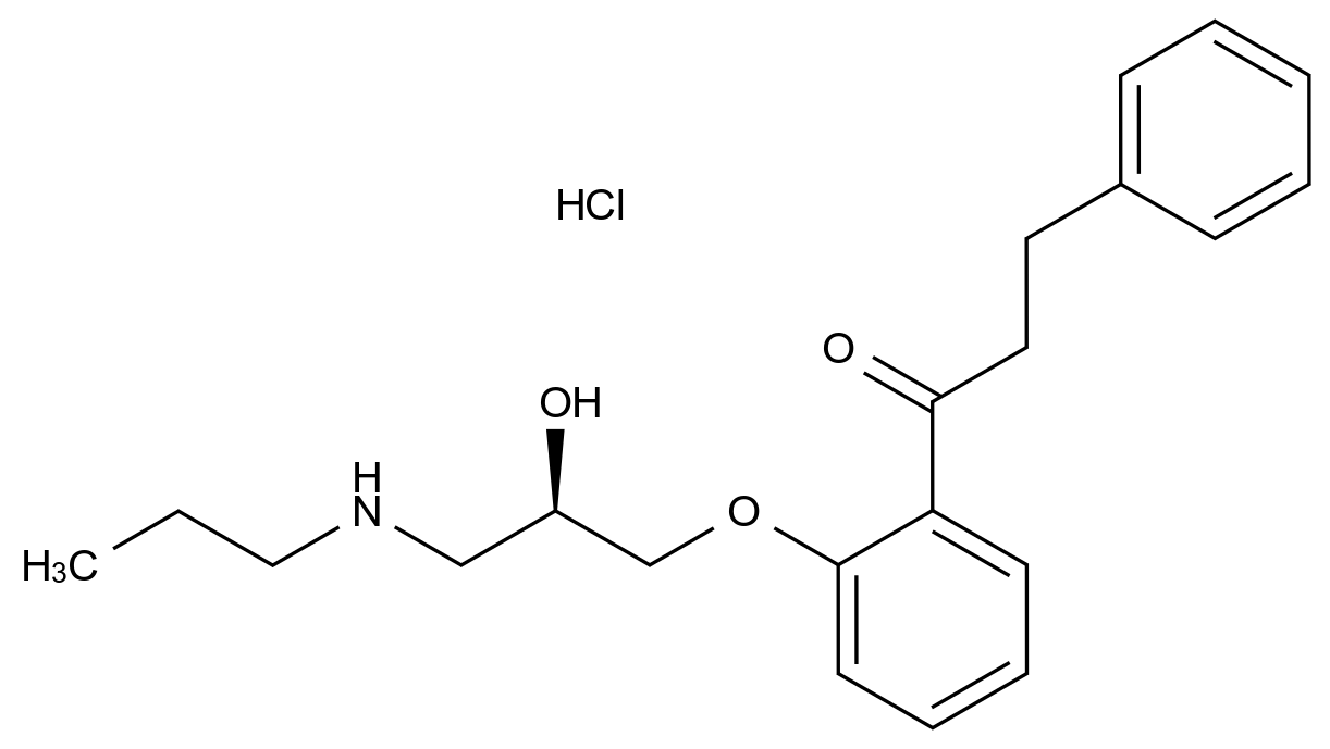 107381-35-1 (R)-普罗帕酮结构式