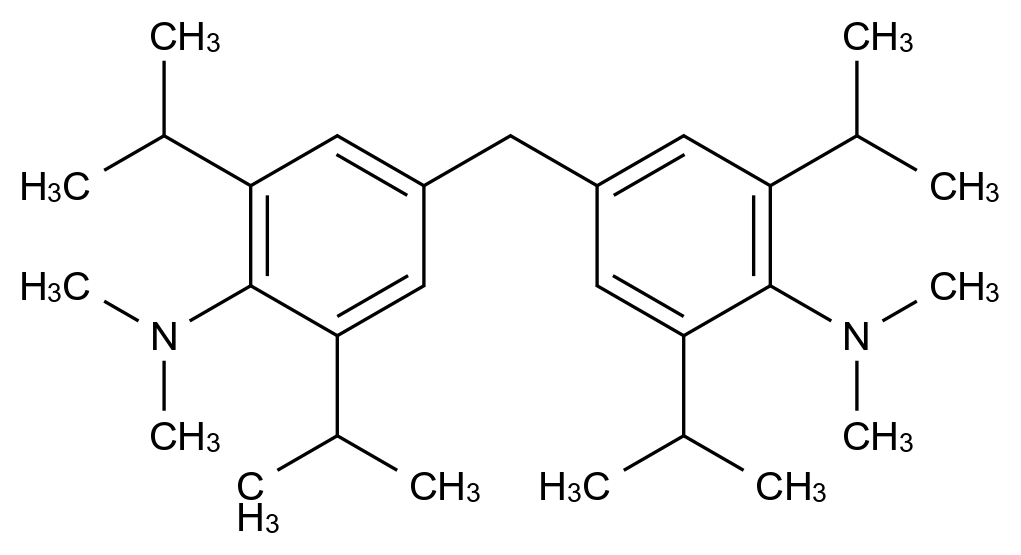 169501-63-7 4,4'-Methylenebis(2,6-diisopropyl-N,N-dimethylaniline)结构式