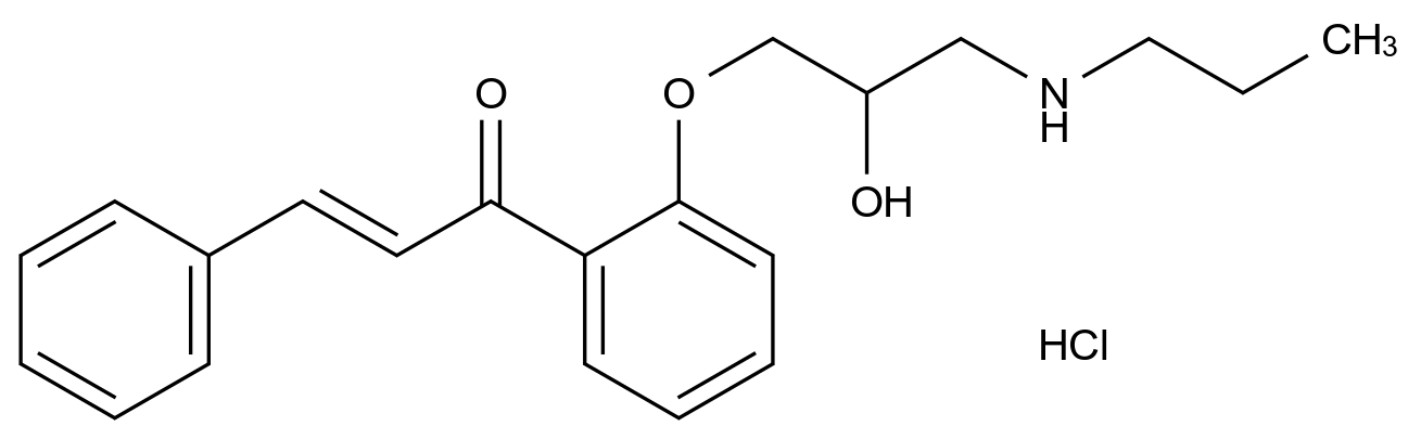 88308-22-9 (free base) 普罗帕酮EP杂质B HCl结构式
