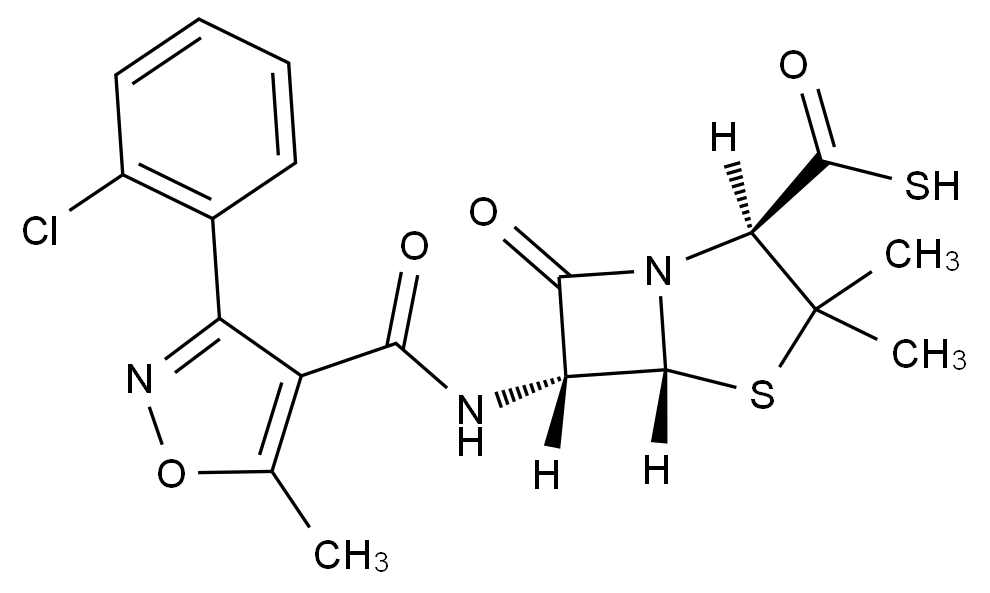 苯唑西林杂质24结构式