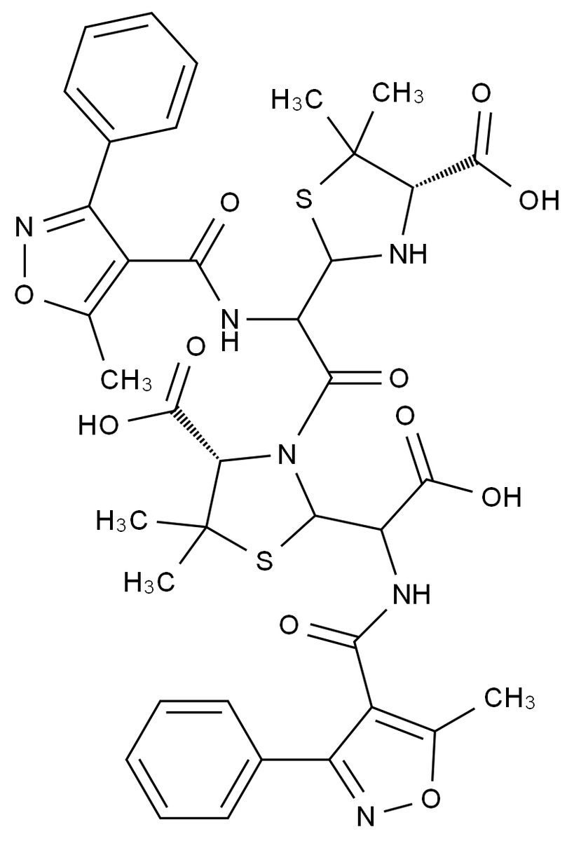 苯唑西林杂质26结构式