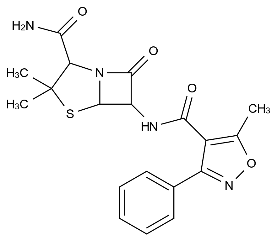 苯唑西林杂质29结构式