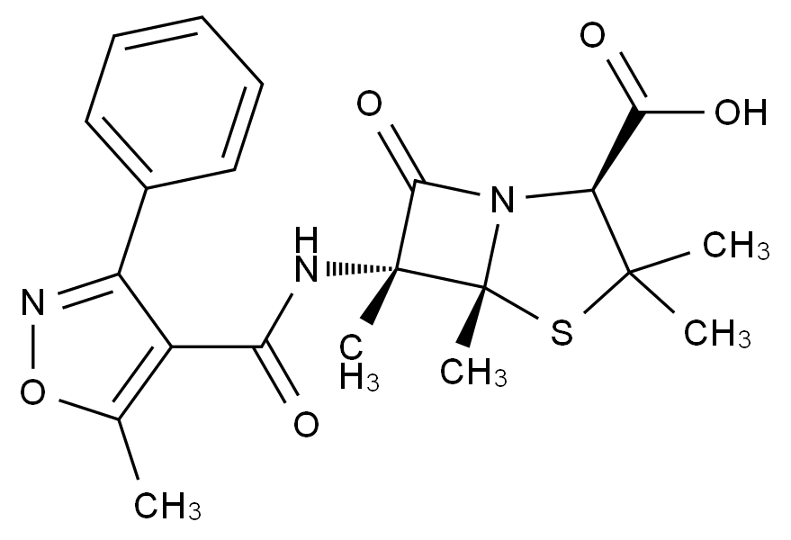 苯唑西林杂质3结构式