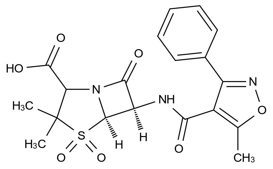 苯唑西林杂质45结构式