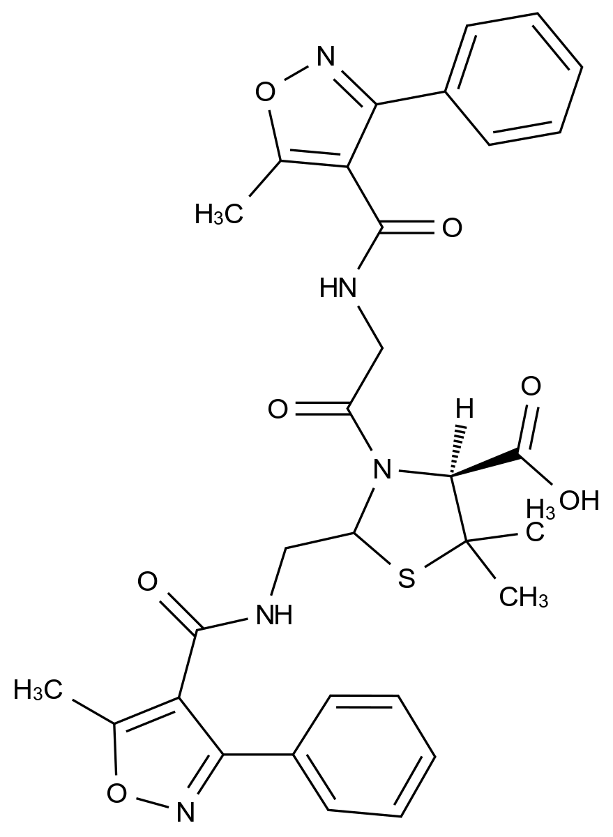 苯唑西林杂质61结构式