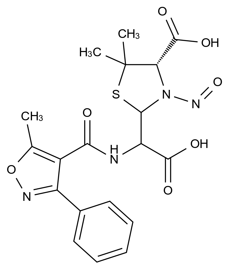 N-亚硝基苯唑西林开环杂质63结构式