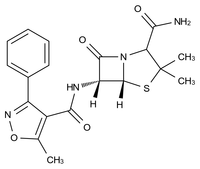 苯唑西林杂质65结构式